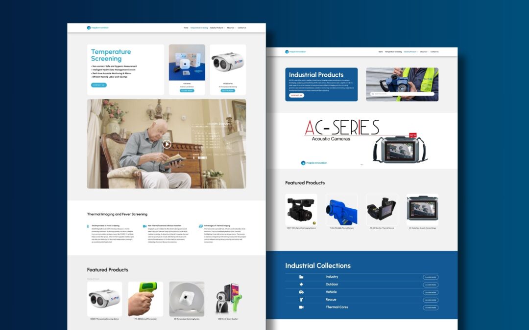 Equipment Supplier Catalog Website Maple Innovation
